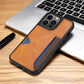 LeatherCard Sticker Case For iPhone 14