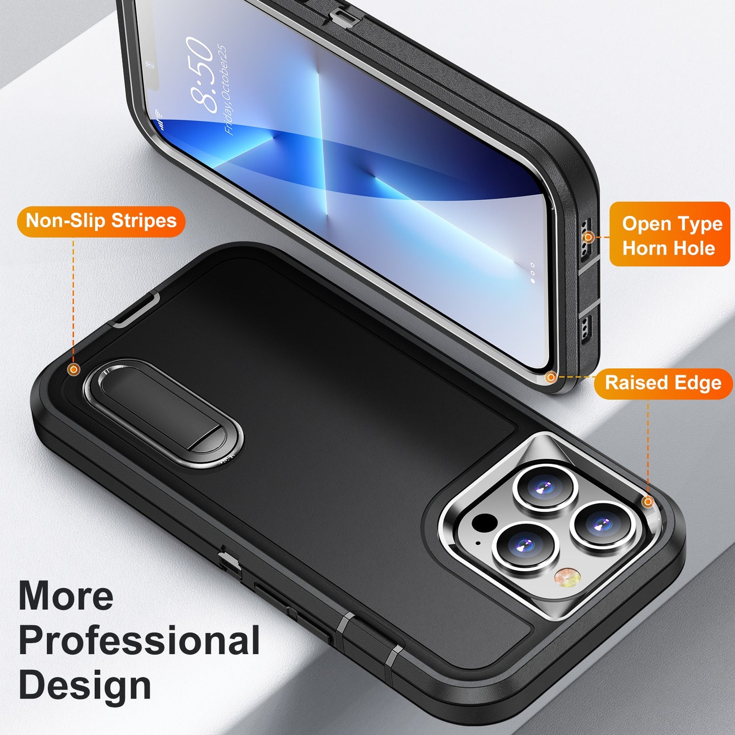Metal Bracket Back Cover Shockproof Defend Case For iPhone 13 14 Pro Max 11 12 Pro Max 6 6s 7 8 Plus SE 2022 X Xs XR